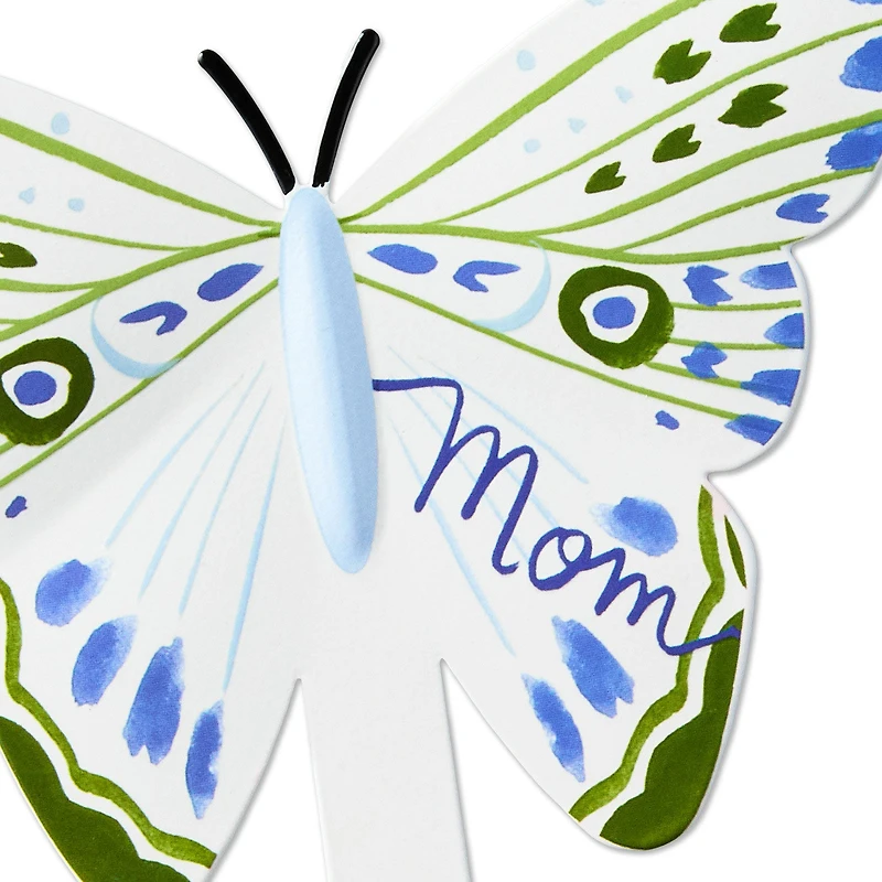 Mom Blue and Green Butterfly Garden Stake, 6.5" for only USD 13.99 | Hallmark