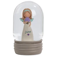 Blossom Bucket June Birthstone Angel Snow Globe, 4.2" for only USD 22.99 | Hallmark