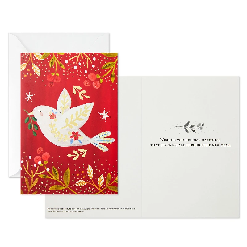 UNICEF Peace Dove on Red Boxed Christmas Cards, Pack of 12 for only USD 12.50 | Hallmark