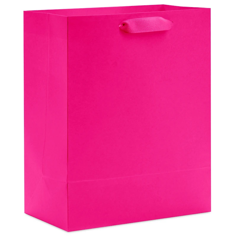9.6" Solid Hot Pink Medium Gift Bag for only USD 3.49 | Hallmark