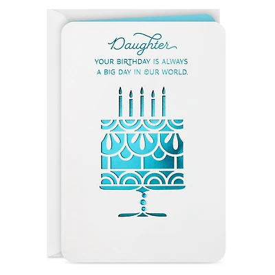 Always a Big Day in Our World Birthday Card for Daughter from Both for only USD 7.59 | Hallmark