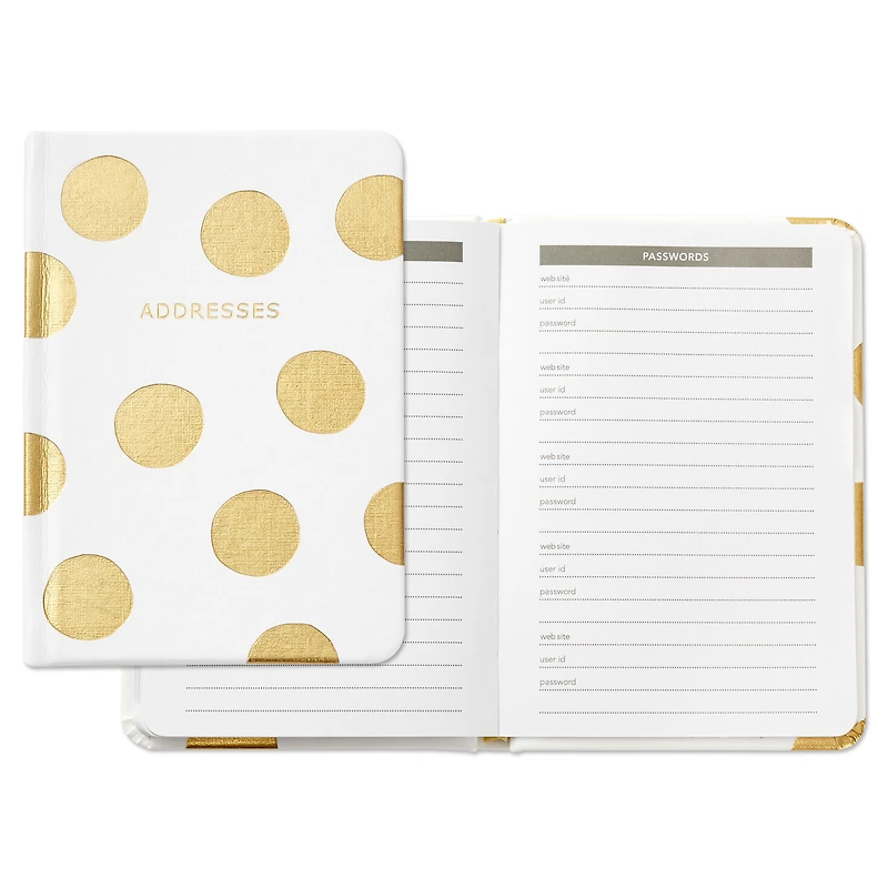 Gold Polka Dots Address Book for only USD 14.99 | Hallmark