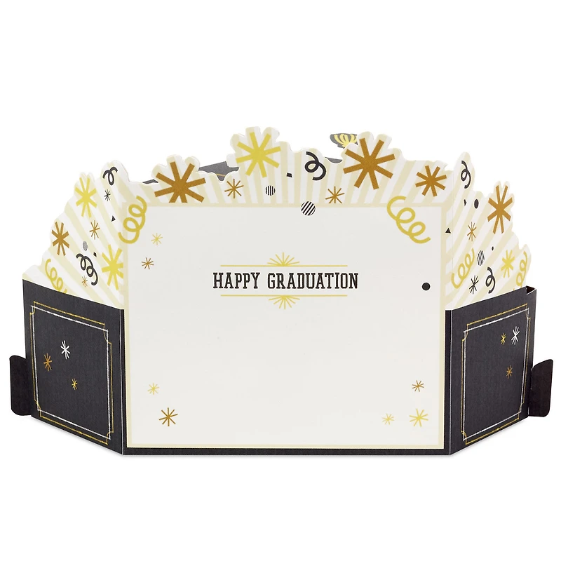 Hats Off to You Musical 3D Pop-Up Money Holder Graduation Card With Light for only USD 9.99 | Hallmark