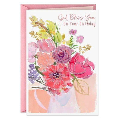 Simple Joys and Bright Blessings Religious Birthday Card for only USD 2.50 | Hallmark