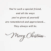 You're Remembered and Appreciated Christmas Card for Friend for only USD 3.99 | Hallmark