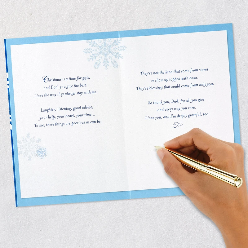 Precious Blessings Christmas Card for Dad From Daughter for only USD 5.99 | Hallmark