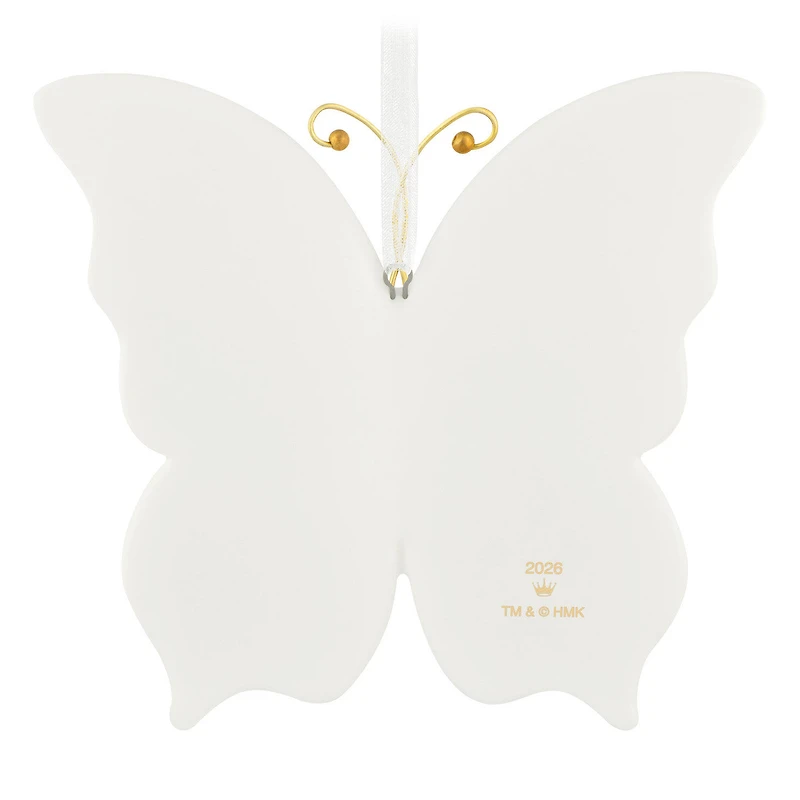 10th Anniversary Brilliant Butterflies Porcelain and Metal Ornament for only USD 29.99 | Hallmark