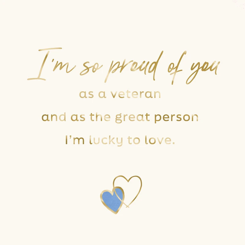 Lucky to Love You Love Card for Veteran for only USD 2.99 | Hallmark