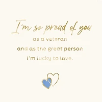 Lucky to Love You Love Card for Veteran for only USD 2.99 | Hallmark