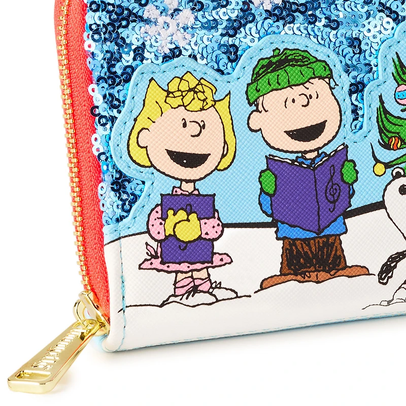Loungefly Peanuts Sequin Holiday Wallet for only USD 40.00 | Hallmark