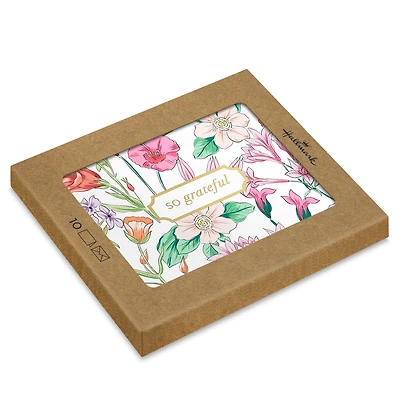 So Grateful Floral Blank Thank You Notes, Pack of 10 for only USD 10.49 | Hallmark