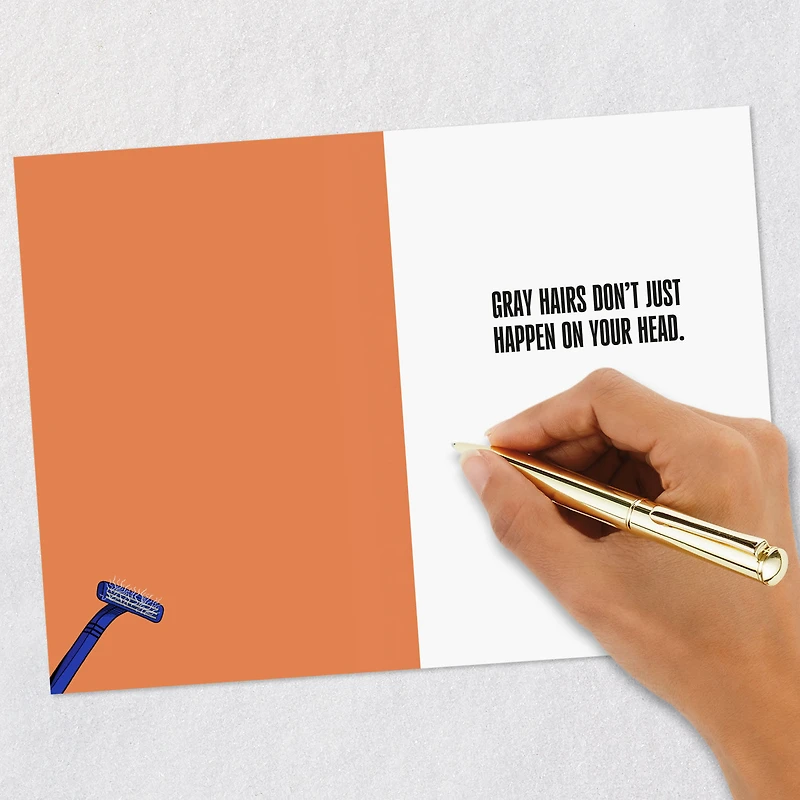 Gray Hairs Happen Everywhere Funny Birthday Card for Adult for only USD 3.99 | Hallmark