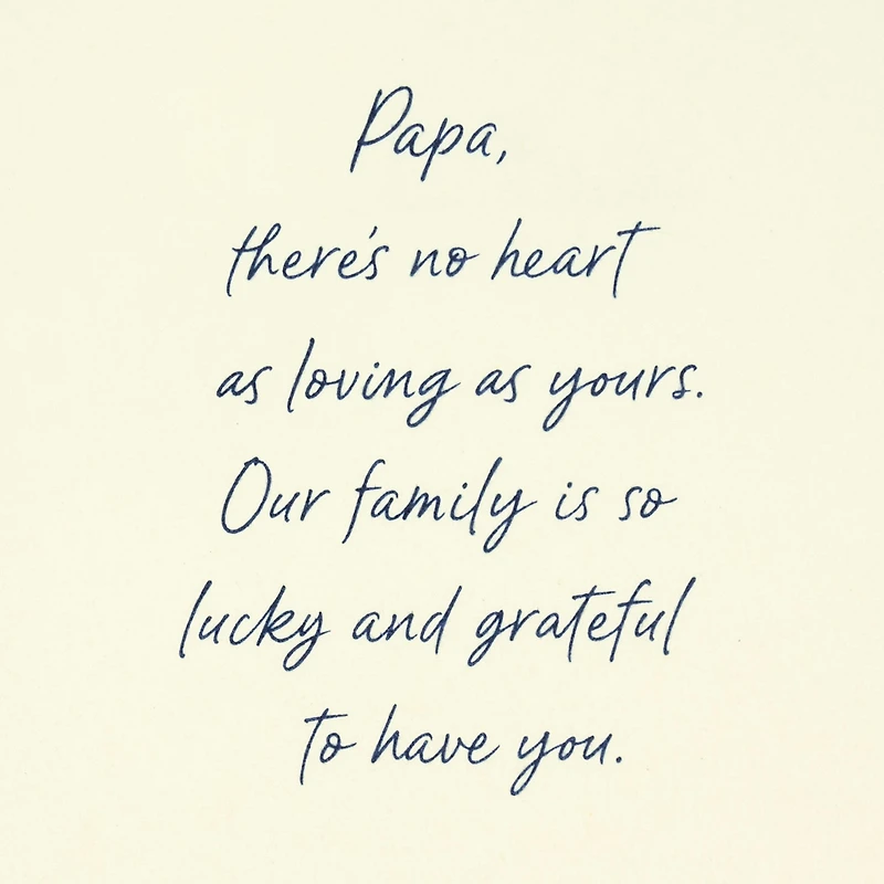 Our Family Is So Lucky and Grateful Father's Day Card for Papa for only USD 5.99 | Hallmark