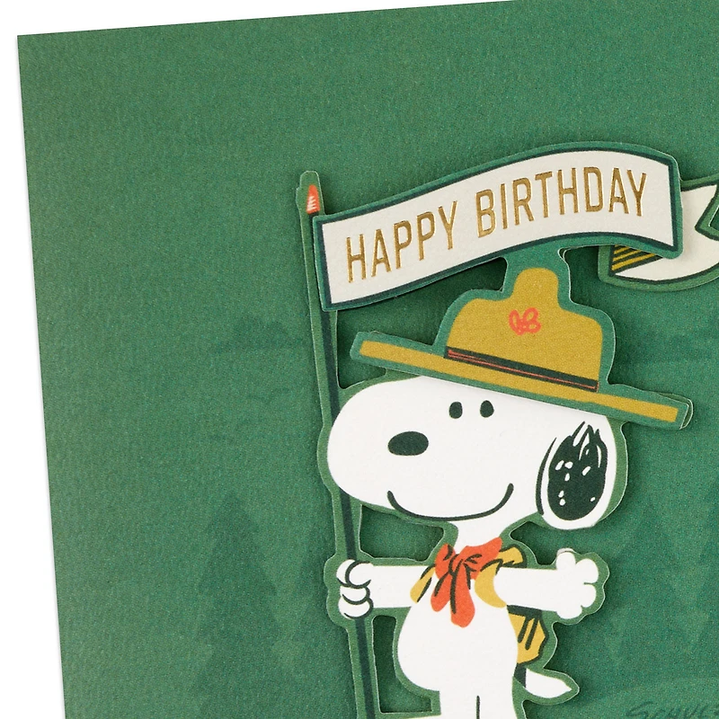 Peanuts® Beagle Scouts Snoopy Non-Stop Fun Birthday Card for only USD 7.59 | Hallmark