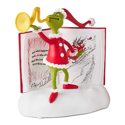 Dr. Seuss's How the Grinch Stole Christmas!™ Grinch With Storybook Figurine With Sound, 6.25" for only USD 68.99 | Hallmark