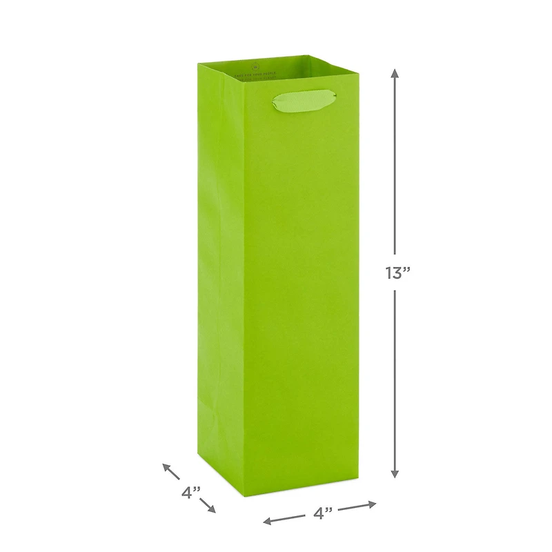 13" Lime Green Wine Gift Bag for only USD 3.49 | Hallmark