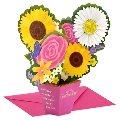 You Make Our World Brighter 3D Pop-Up Mother's Day Card for Grandma From Us for only USD 6.99 | Hallmark