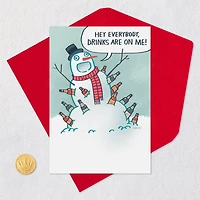Beer Snowman Funny Holiday Card for only USD 3.69 | Hallmark