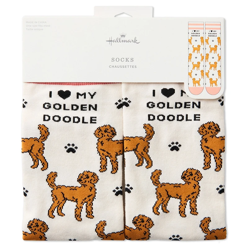 I Love My Goldendoodle Crew Socks for only USD 12.99 | Hallmark
