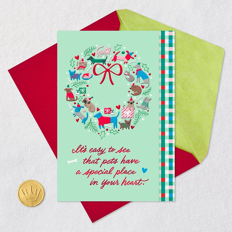 Pets Have a Special Place in Your Heart Christmas Card for Pet Caregiver for only USD 3.99 | Hallmark