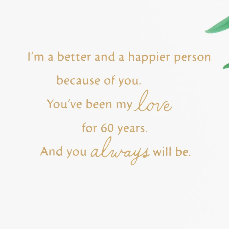 My Friend and My Soulmate 60th Anniversary Card for Spouse for only USD 6.59 | Hallmark