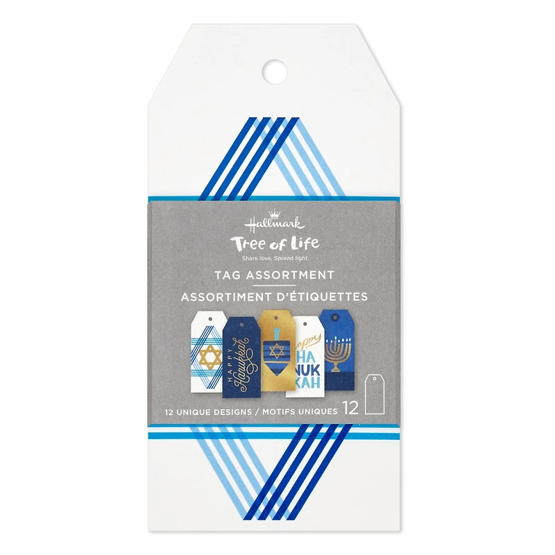 Happy Hanukkah 12-Pack Assorted Gift Tags for only USD 4.99 | Hallmark