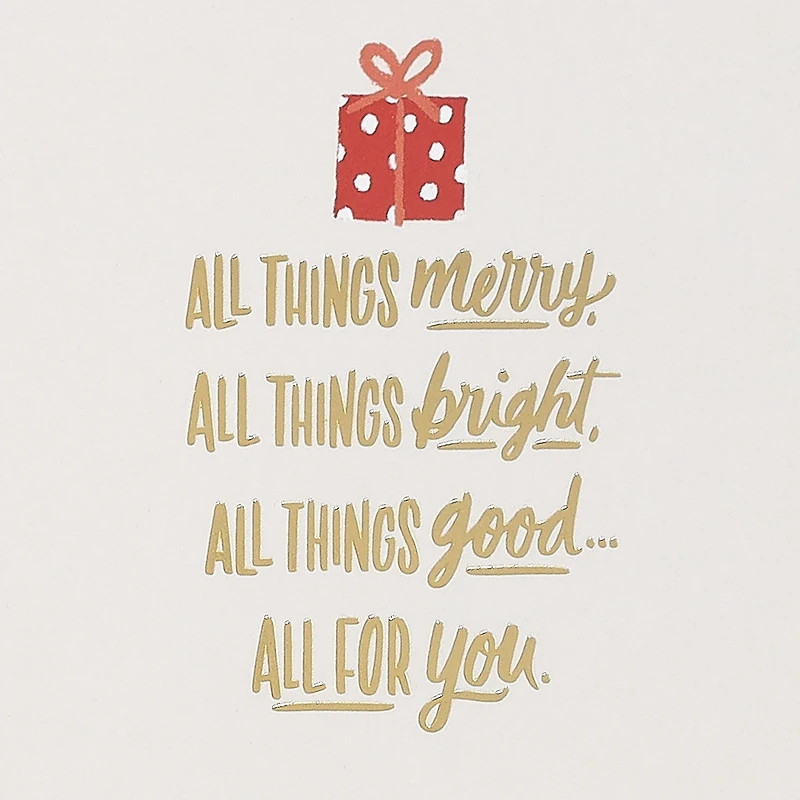 Merry and Bright Money Holder Christmas Card for only USD 4.99 | Hallmark