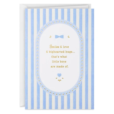 Smiles, Love and Big-Hearted Hugs New Baby Boy Card for only USD 4.99 | Hallmark