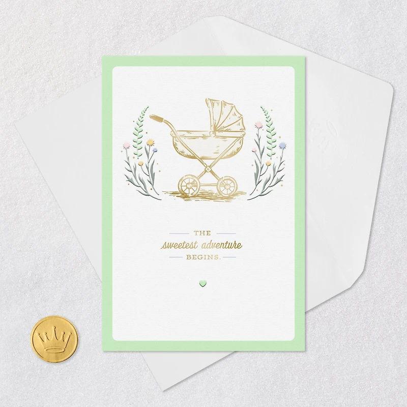 The Sweetest Adventure Begins New Baby Card for only USD 3.99 | Hallmark