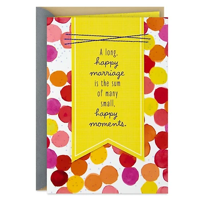 The Sum of Small, Happy Moments Anniversary Card for Couple for only USD 6.99 | Hallmark