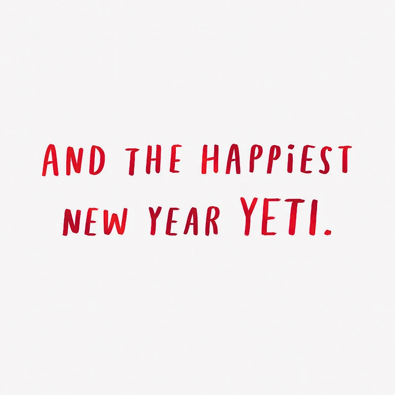 Happiest Holidays Yeti Venmo Holiday Card for only USD 4.99 | Hallmark