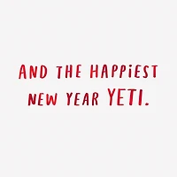 Happiest Holidays Yeti Venmo Holiday Card for only USD 4.99 | Hallmark