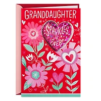 Sparkles Forever Granddaughter Valentine's Day Card With Sticker for only USD 4.99 | Hallmark