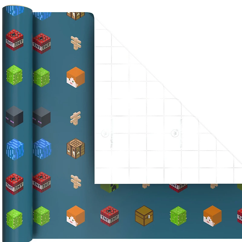 Minecraft Mobs 3-Pack Wrapping Paper Mini Roll Bundle, 45 sq. ft. total for only USD 11.99 | Hallmark