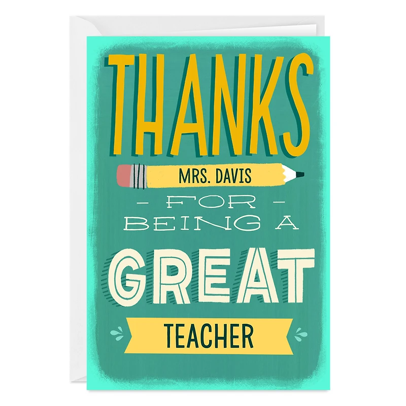 Thanks for Being Great Custom Thank You Card for only USD 4.99 | Hallmark