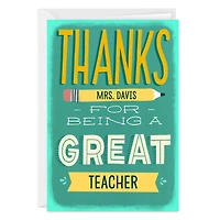 Thanks for Being Great Custom Thank You Card for only USD 4.99 | Hallmark