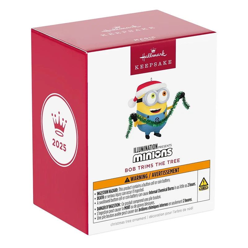 Minions Bob Trims the Tree Ornament With Sound for only USD 23.99 | Hallmark