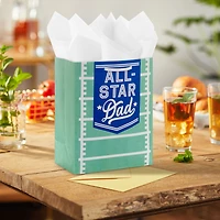9.6" All-Star Dad Football Field Medium Father's Day Gift Bag With Tissue Paper for only USD 4.99 | Hallmark