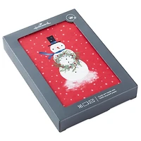 Snowman With Wreath Boxed Christmas Cards, Pack of 16 for only USD 9.99 | Hallmark