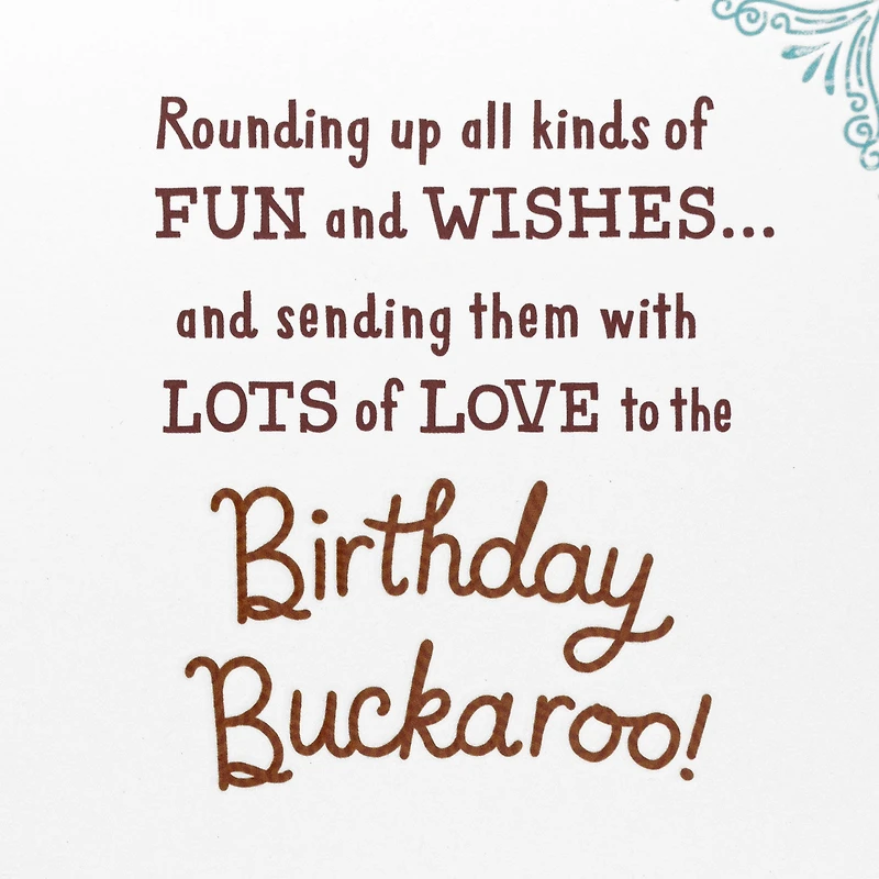 Round Up Some Fun First Birthday Card for Grandson With Decal for only USD 4.59 | Hallmark