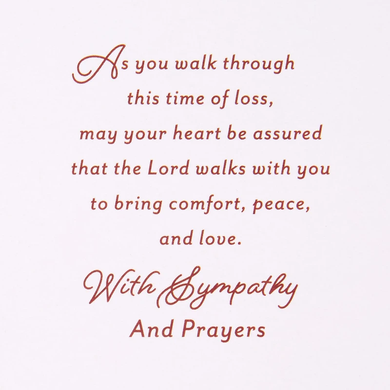 The Lord Is With You Religious Sympathy Card for Loss of Loved One for only USD 4.99 | Hallmark