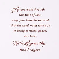 The Lord Is With You Religious Sympathy Card for Loss of Loved One for only USD 4.99 | Hallmark