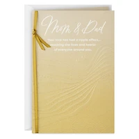 Your Love Has a Ripple Effect Anniversary Card for Parents for only USD 7.59 | Hallmark