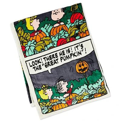 Peanuts® Great Pumpkin Comic Strip Throw Blanket, 60x50 for only USD 43.99 | Hallmark