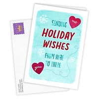 Wishes from Here to There Map Custom Holiday Card for only USD 4.99 | Hallmark