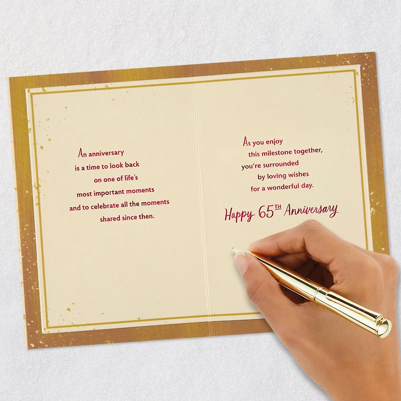 Surrounded By Loving Wishes 65th Anniversary Card for Couple for only USD 5.59 | Hallmark
