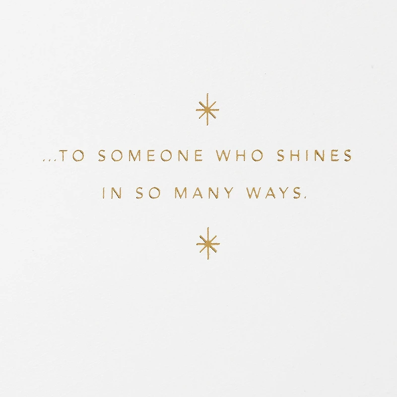 You Shine in So Many Ways Birthday Card for only USD 8.59 | Hallmark