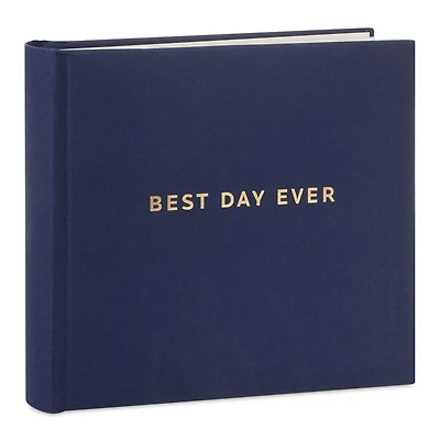 Best Day Ever Gold on Navy Linen Photo Album for only USD 28.99 | Hallmark