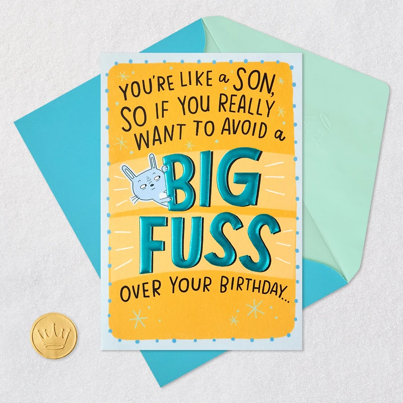 A Big Birthday Fuss Pop-Up Birthday Card for Like a Son for only USD 5.59 | Hallmark