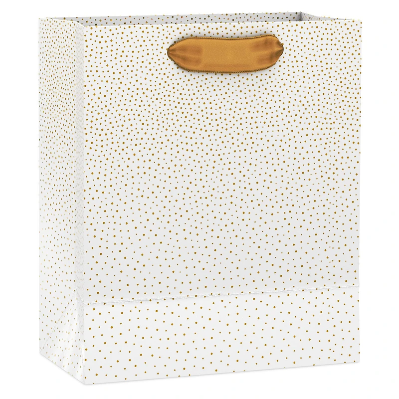 6.5" Gold Dots on Cream Small Gift Bag for only USD 3.99 | Hallmark